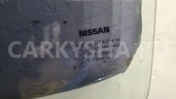 Стекло двери Nissan Almera 2014 G15 K4M, заднее левое Nissan Almera 