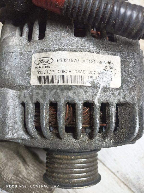 Генератор Ford Focus II (2005—2008) Ford Focus оригинальный номер 98ab10300gh