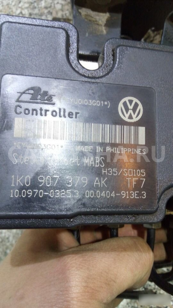 Блок ABS насос Фольксваген гольф 6 SEAT Leon оригинальный номер 1K0907379AK
