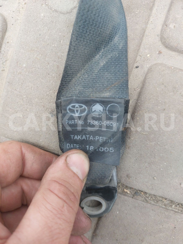 Ремень безопасности задний лев Toyota Avensis T250 Toyota Avensis оригинальный номер 7336005091C0