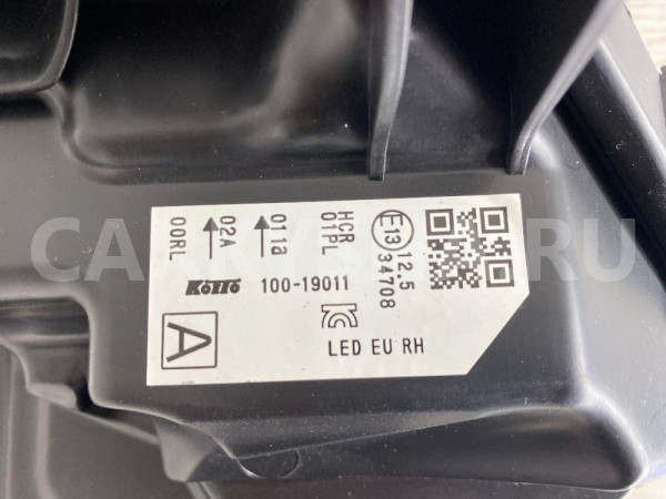 Фара правая Nissan Qashqai LED Nissan Qashqai оригинальный номер 100-19011