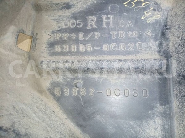 Подкрылок Toyota Tundra II рестайлинг (2013—2021) Toyota Tundra оригинальный номер 538050c020