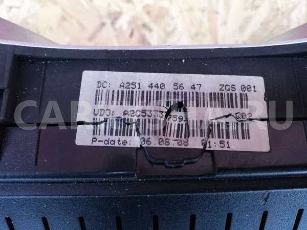 Панель приборов Mercedes-Benz M-Class W164 2008 Mercedes-Benz M-klasse оригинальный номер A2514405647