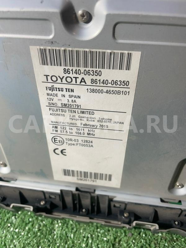 Магнитола Toyota Camry оригинальный номер 86140-06350