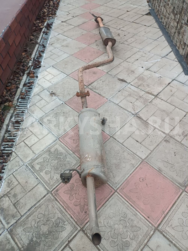 Глушитель в сборе Kia Rio 2011-2017 286104L000 3 Hyundai Solaris оригинальный номер 286104L000