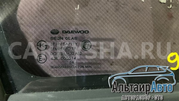 Стекло глухое левое заднее Daewoo Nexia Daewoo Nexia оригинальный номер 96404292
