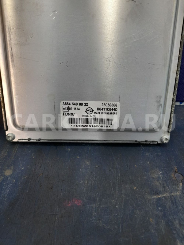 Блок управления двигателем D20  Ssang Yong Kyron Ssang Yong Kyron оригинальный номер A6645408032