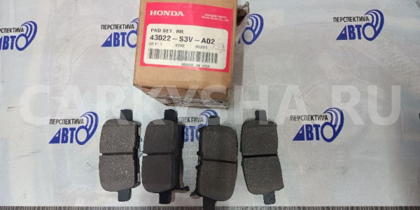 Тормозные колодки, дисковые, комплект HONDA/ACURA Honda Odyssey оригинальный номер 43022-S3V-A02