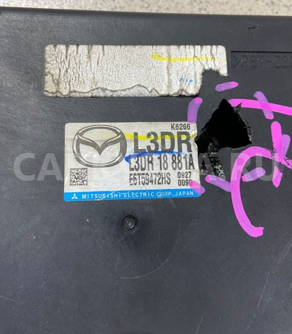 Блок управления двс(эбу) MAZDA MPV LY3P L3-VE 2010 Mazda 2 оригинальный номер L3DR18881A