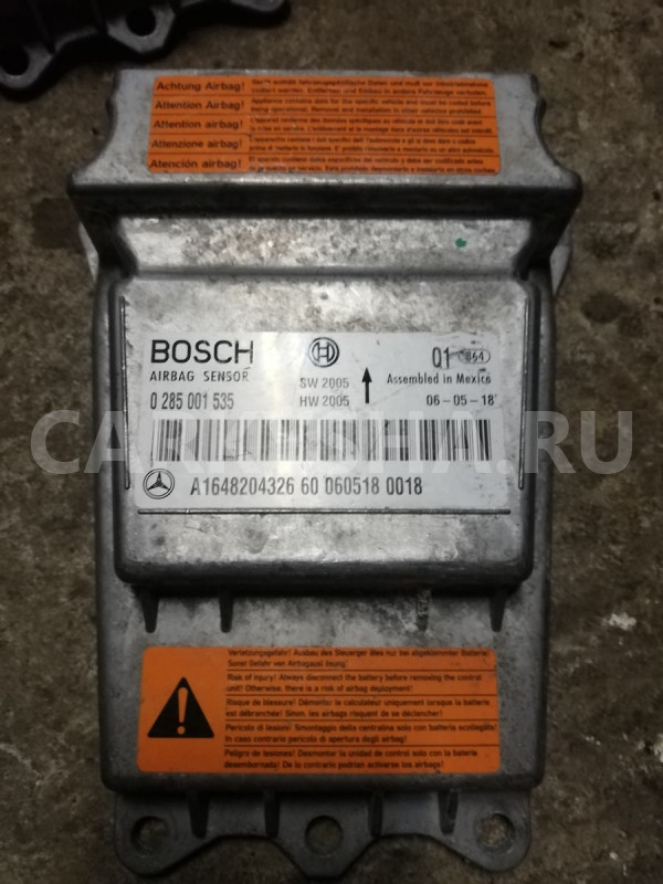 Блок управления airbag A1648204326 Mercedes-Benz M-класс W164 Mercedes-Benz M-klasse оригинальный номер A1648204326