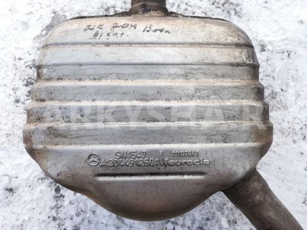 Глушитель слева A2044901759 Mercedes-Benz GLK-Class 2010 X204 M651 D22 Mercedes-Benz CLK-klasse оригинальный номер A2044901759