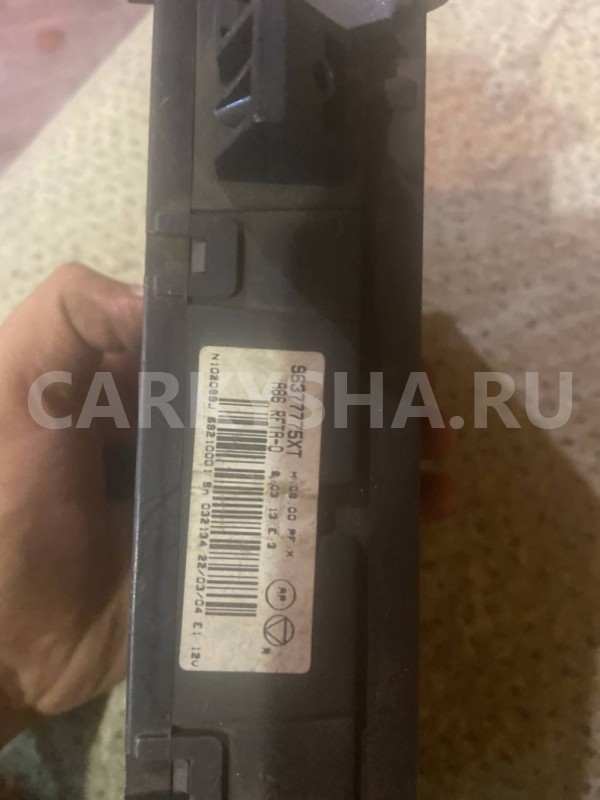 Блок управления отопителем Citroen C3 I (2002—2006) Citroen C3 оригинальный номер 96377775xt