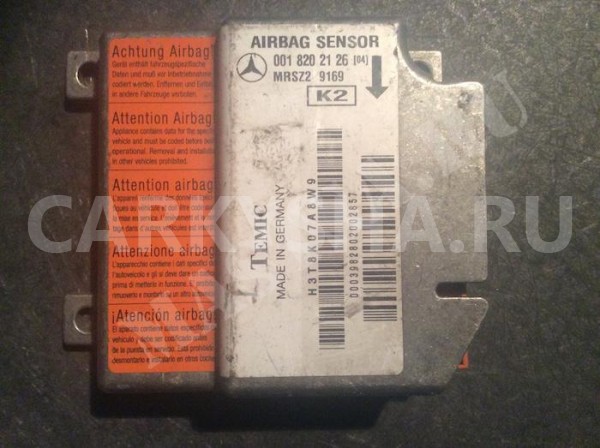 ECU AIRBAG Mercedes-Benz S-klasse III (W140) Седан оригинальный номер A0018202126 A0018200026 A 001 820 21 26 A 001 820 00 26