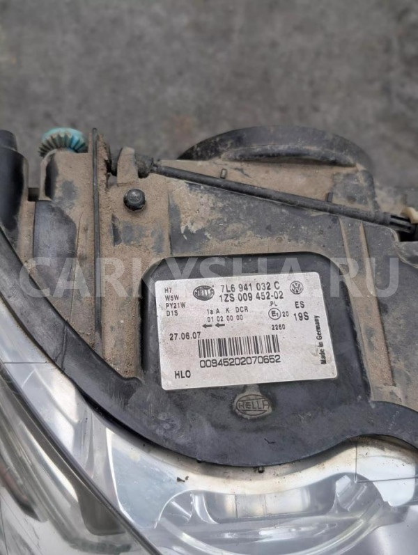 Фара Volkswagen Touareg оригинальный номер 7L6941032C