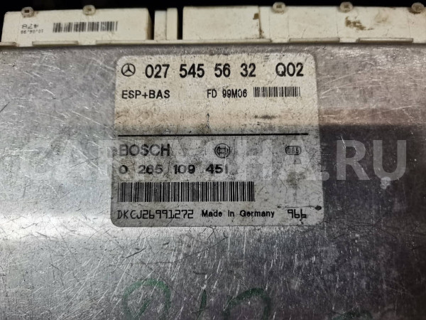Блок управления ABS, DSC A0275455632 Mercedes-Benz E-Class W210 Mercedes-Benz E-klasse оригинальный номер A0275455632