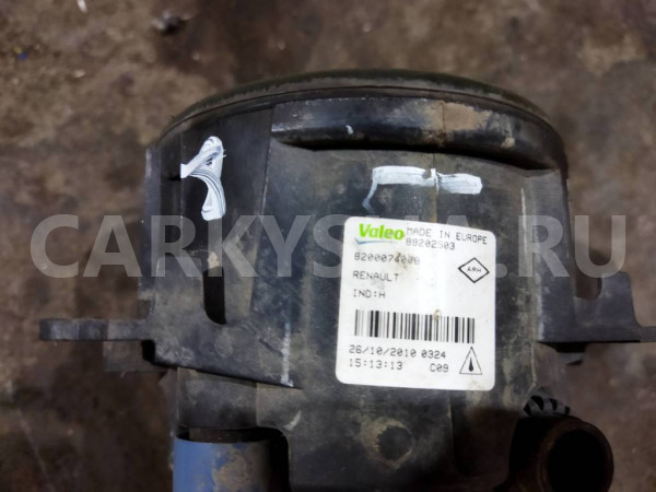 Фара противотуманная левая Renault Megane III 2009-2016 Renault 16 оригинальный номер 89210094