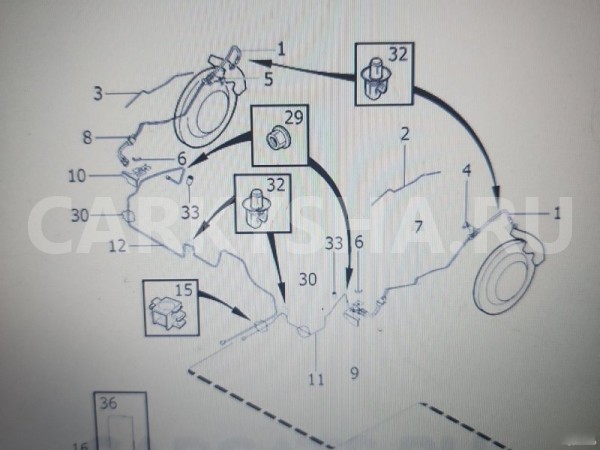 Тормозной шланг задний Volvo XC70 Volvo C70 