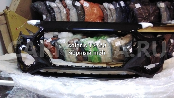 Бампер передний   17-20 черный mzh Hyundai Solaris II – седан оригинальный номер 86511H5000