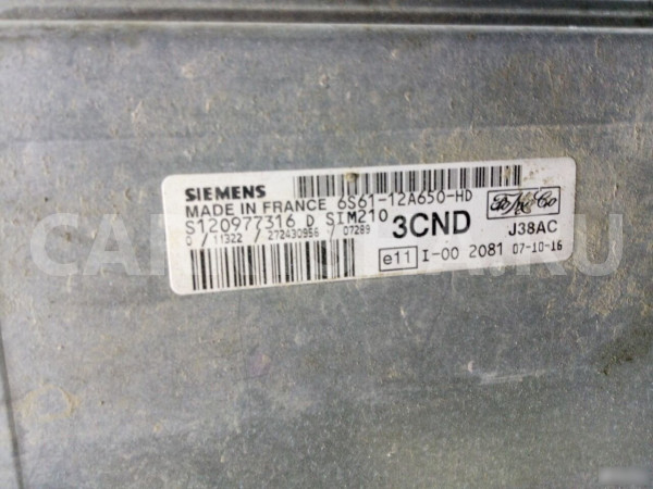 Блок управления двигателем fxja 1.4 форд фиеста Ford Fusion оригинальный номер 6S6112A650HD