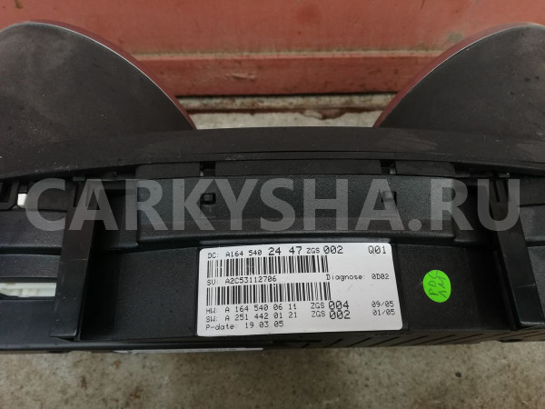 Панель приборов A1645402447 Mercedes-Benz M-класс 2005 W164 272.967 Mercedes-Benz M-klasse оригинальный номер A1645402447