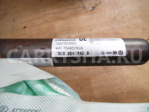 Подушка безопасности боковая (шторка) Volkswagen Passat B6 (2005—2010) Volkswagen Passat оригинальный номер 3c0880742d