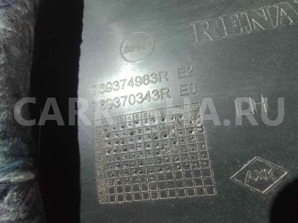 Обшивка багажника Renault Duster I рестайлинг (2015—2021) Renault 15 оригинальный номер 769374983r