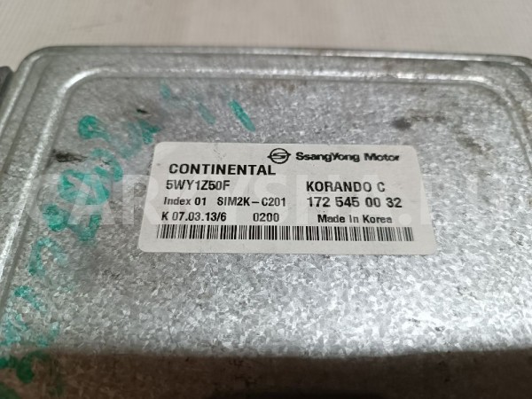 Блок управления двигателем Ssang Yong Korando 