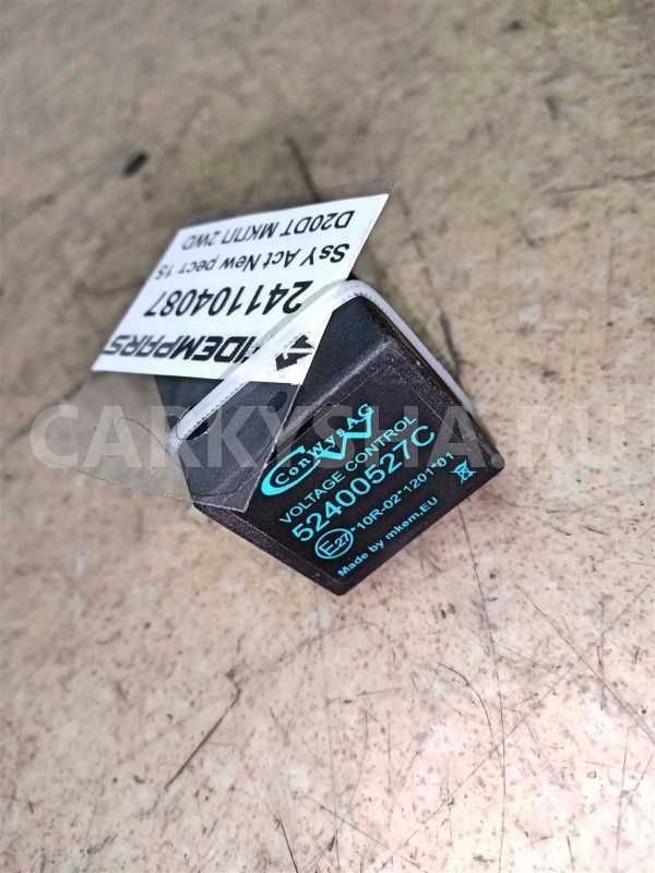 Название детали Реле Модель Ssang Yong Actyon New Ssang Yong Actyon оригинальный номер 52400527C