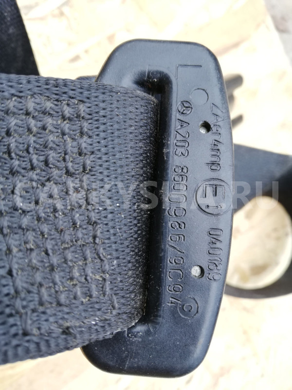 Ремень безопасности слева спереди A2038600985 Mercedes-Benz C-Class W203 Mercedes-Benz C-klasse оригинальный номер A2038600985