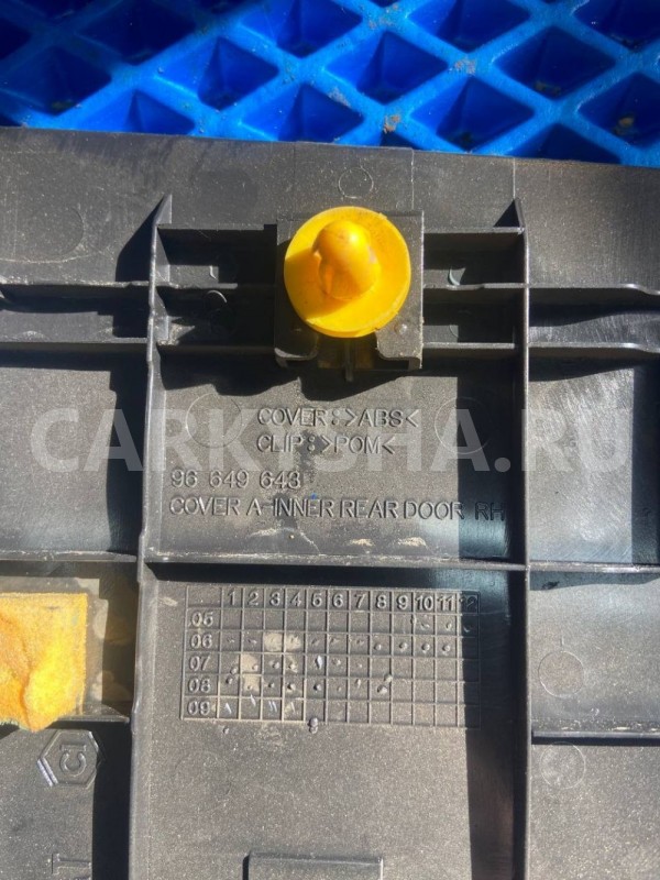 Уголок двери декоративный Chevrolet Aveo I рестайлинг (2006—2012) Chevrolet Aveo оригинальный номер 96649643