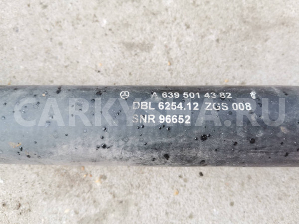 Патрубок радиатора A6395014382 Mercedes-Benz Viano W639 Mercedes-Benz Vito оригинальный номер A6395014382