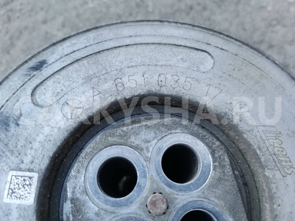 Шкив коленвала Mercedes-Benz GLK-класс 2014 X204 651.912 Mercedes-Benz CLK-klasse оригинальный номер A6510351712