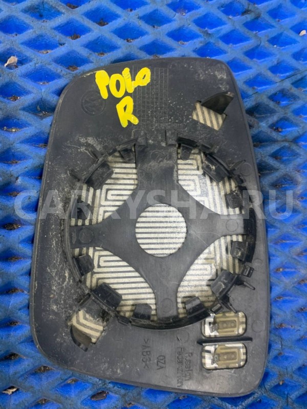 Зеркальный элемент правый Volkswagen Polo 5 Volkswagen Polo оригинальный номер 6RU 857 522 F