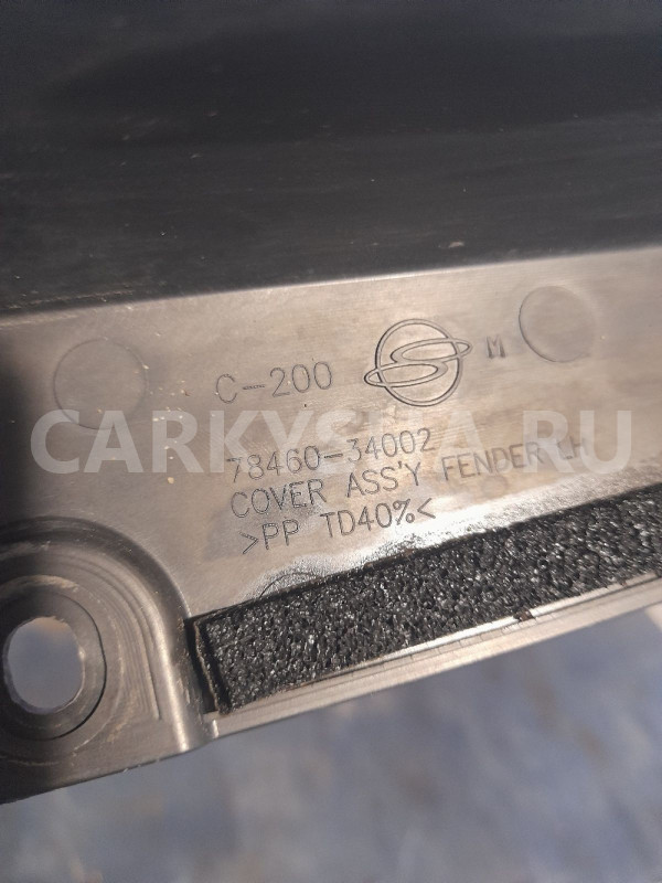 Накладка крыла левая Ssang Yong Actyon New Ssang Yong Actyon оригинальный номер 7846034002