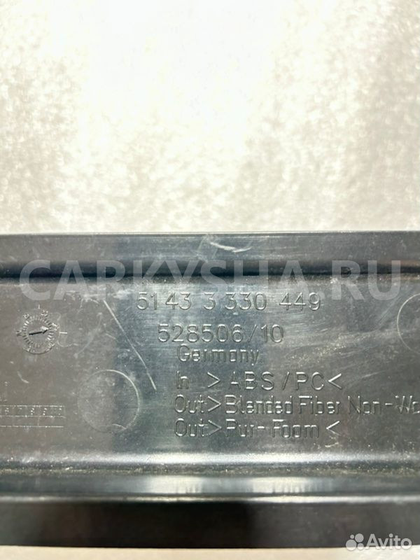 Обшивка стойки багажника левая BMW X3 E83 N52B30AF BMW X3 оригинальный номер 51 43 3 418 977