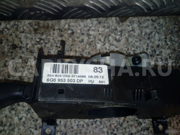 Переключатель подрулевой в сборе Фольксваген Поло Volkswagen Polo оригинальный номер 6Q0953503DP