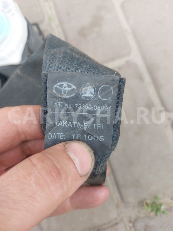 Ремень безопасности задний прав Toyota AvensisT250 Toyota Avensis оригинальный номер 7336005091C0