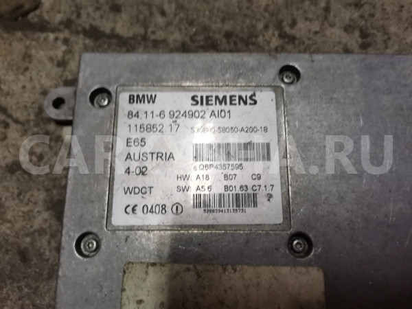 Блок управления телефоном BMW 7 E65/66 BMW 7er оригинальный номер 84116924902