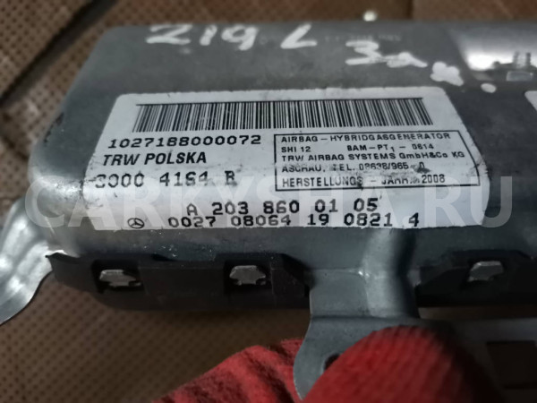 Подушка безопасности двери задней левой Mercedes C W203 Mercedes-Benz C-klasse оригинальный номер A2038600105