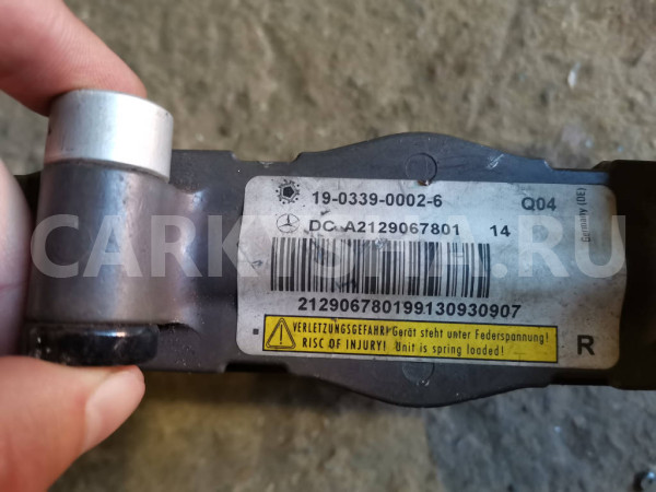 Пиропатрон правый A2129067801 Mercedes-Benz E-Class W212 Mercedes-Benz E-klasse оригинальный номер A2129067801