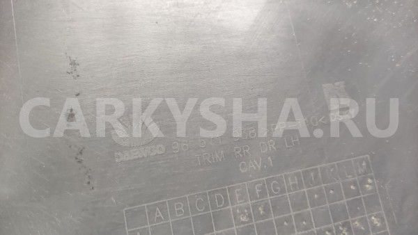 Обшивка двери задняя левая Дэу Матиз Daewoo Matiz оригинальный номер 96571938