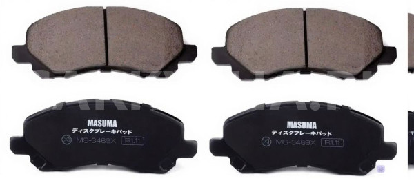 Колодки передние Mitsubishi Outlander II (2005—2009) Mitsubishi i оригинальный номер MS3469