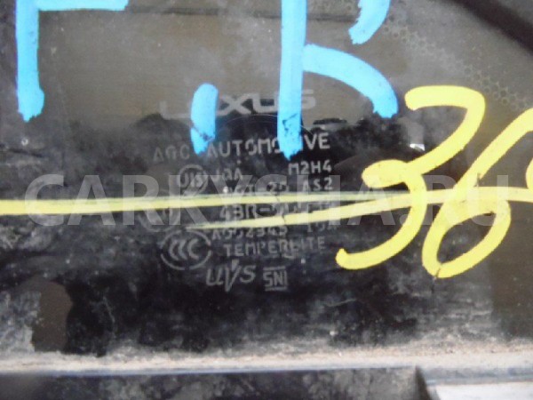 Стекло двери Lexus RX III (2008—2012) Lexus RX оригинальный номер 6211048040