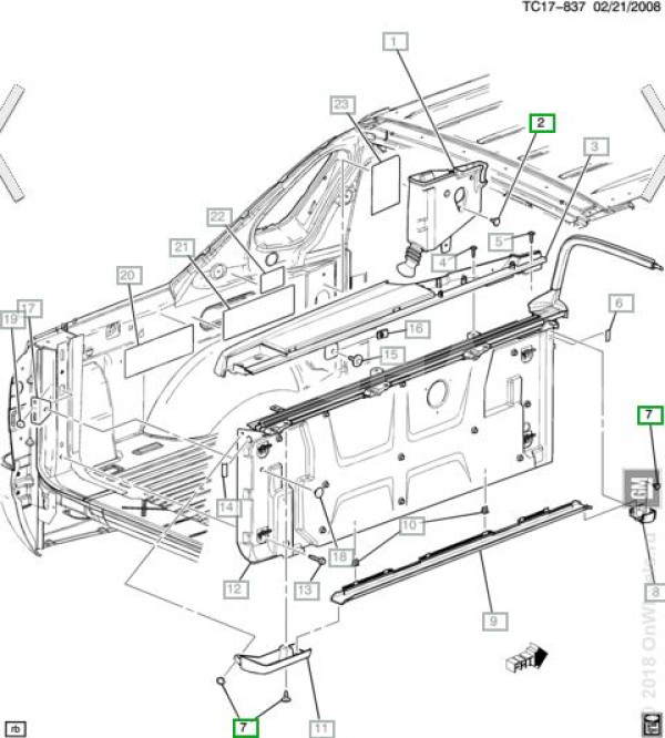 Воздуховод Cadillac Escalade 3 (2006-2014) Cadillac Escalade 
