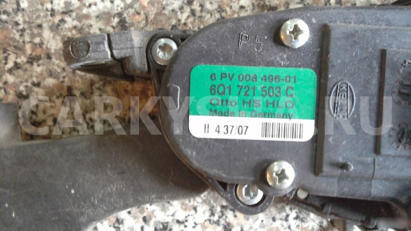 Педаль газа Шкода Фабия Skoda Fabia Skoda Fabia оригинальный номер 6Q1721503C