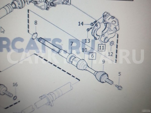 Привод правый Volvo XC70 Volvo C70 