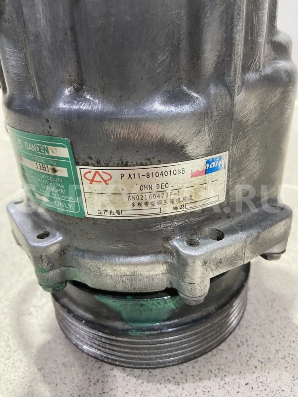 Компрессор кондиционера Chery Amulet (A15) SQR480E Chery Amulet (A15) оригинальный номер PA118104010BB