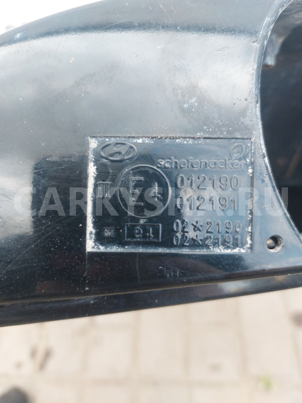 Крышка корпуса зеркала правая Hyundai Getz Hyundai Getz оригинальный номер 012190