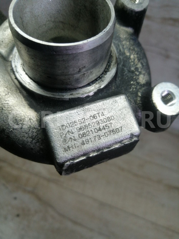 Турбокомпрессор, турбина, 1.6 hdi, DV6TED4 9HZ Peugeot 207 оригинальный номер Td025s206t4