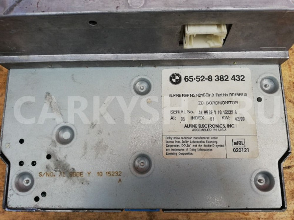 Магнитола BMW X5 E53 (1999—2003) BMW X5 оригинальный номер 65528382432